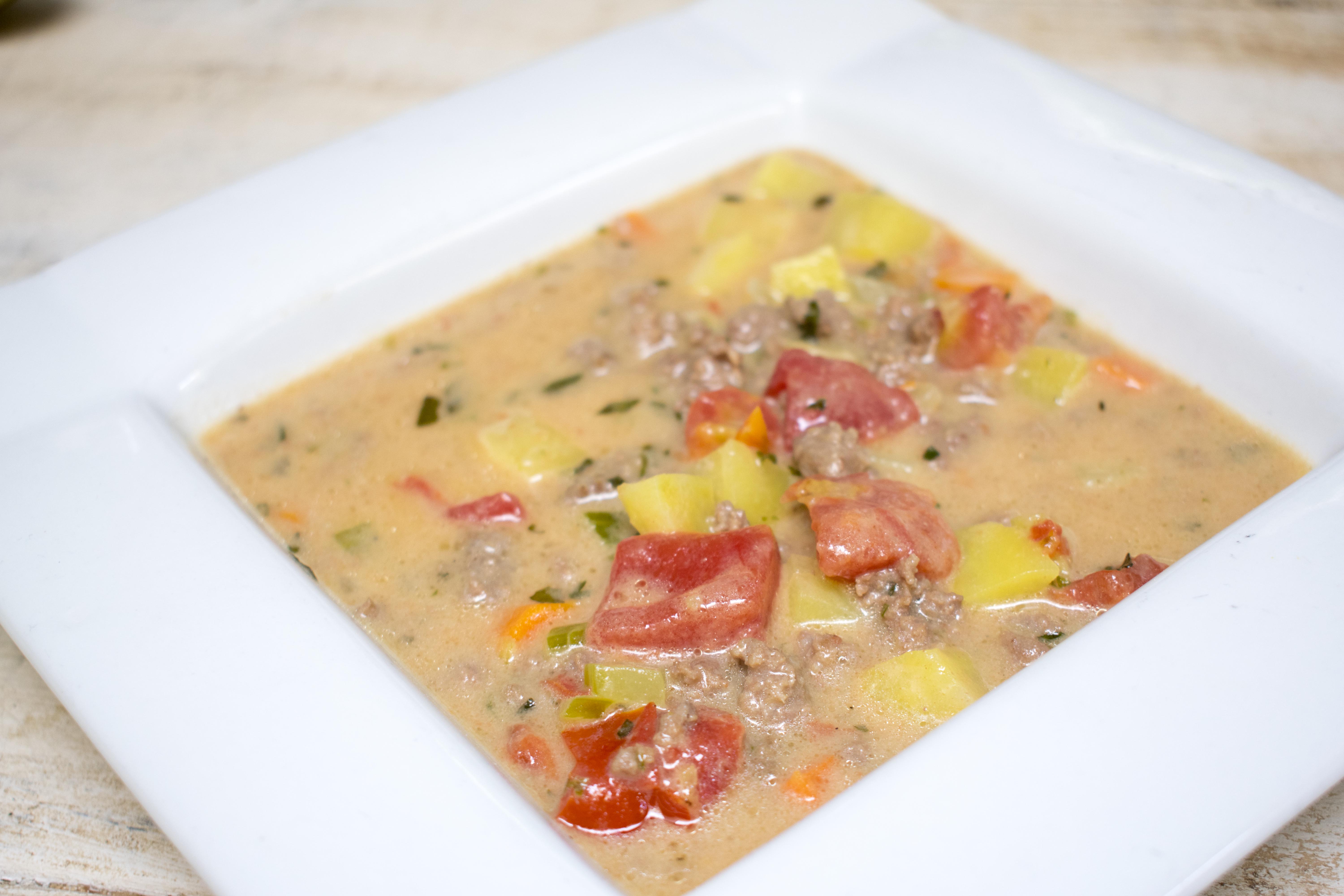 Your Kids will Love Our Paleo Cheeseburger Soup!
