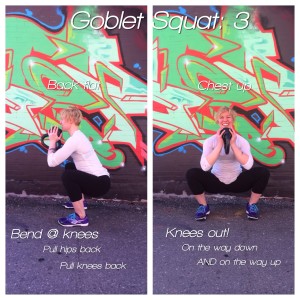 how to do a goblet squats
