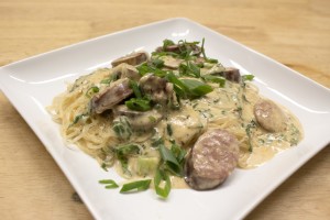 paleo kielbasa alfredo