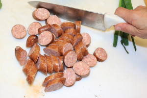 chopped kielbasa