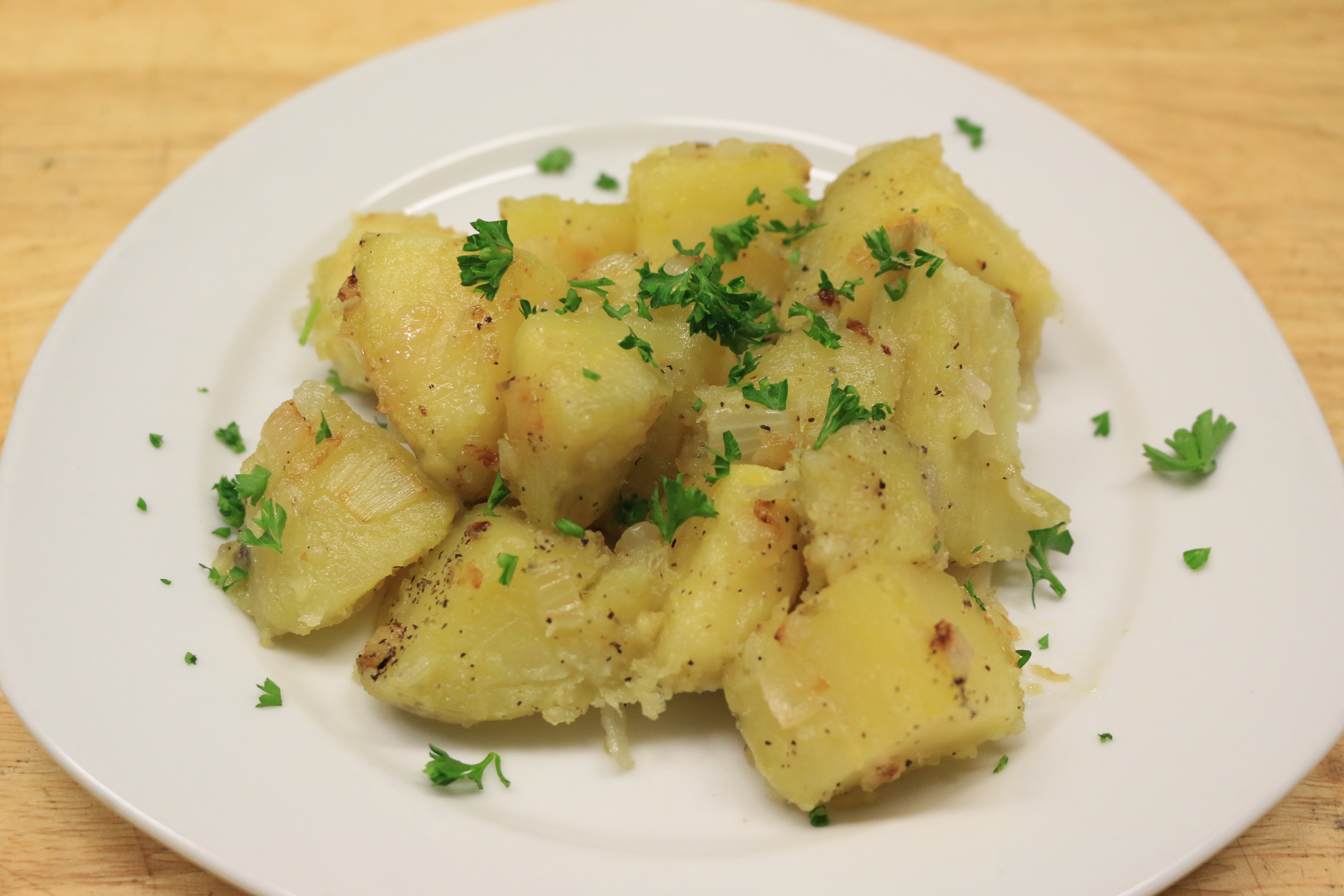 Home Fries Cooked in Pastured Lard