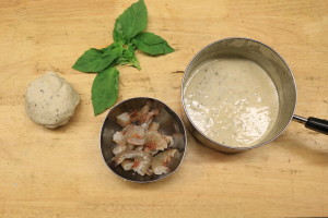 shrimp alfredo pizza