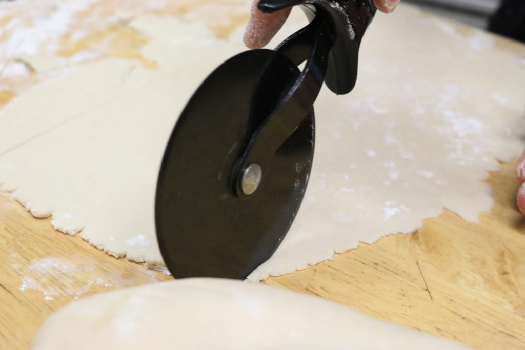 cutting dough