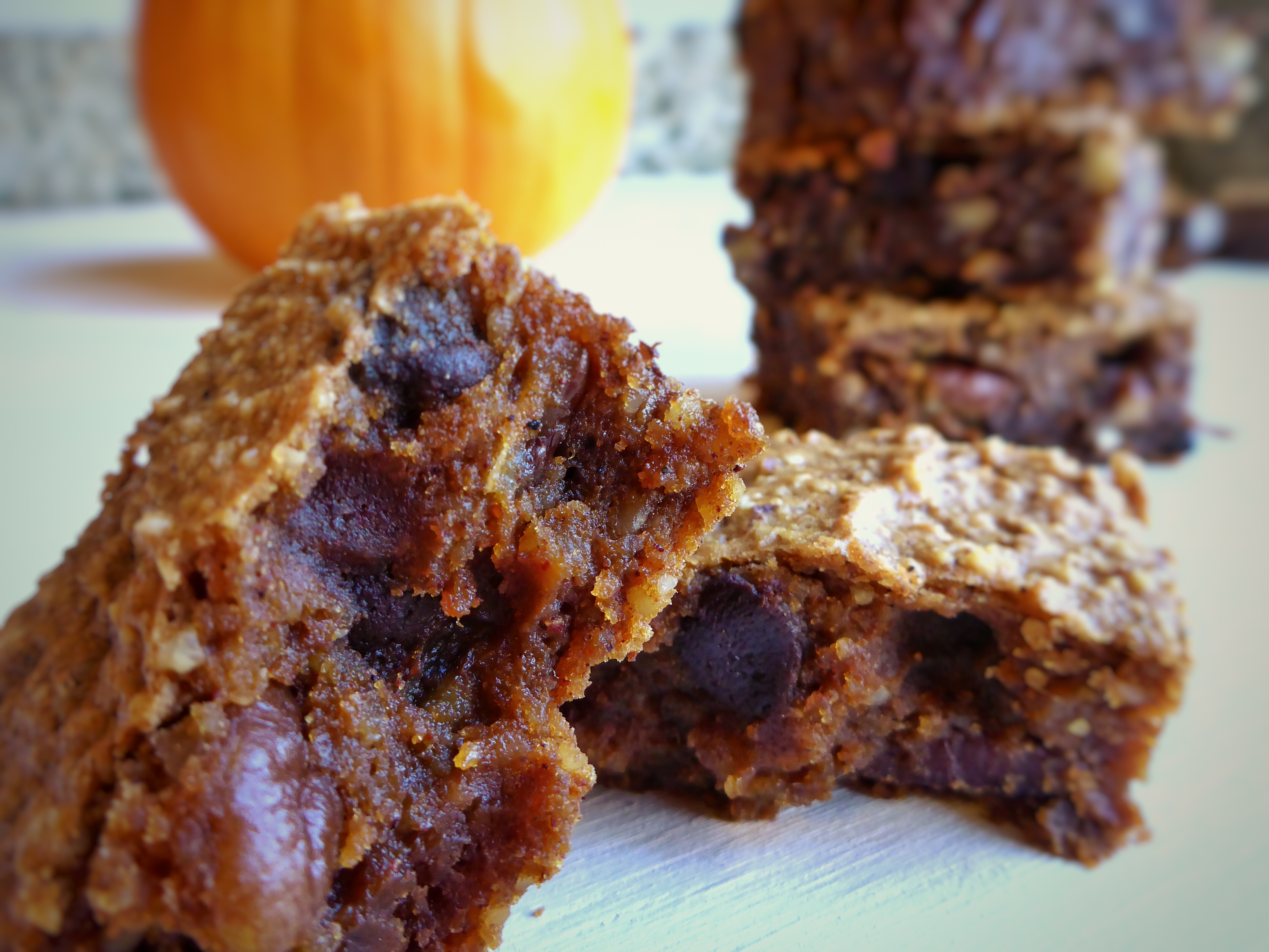 Delicious Grain Free Pumpkin Pecan Brownies