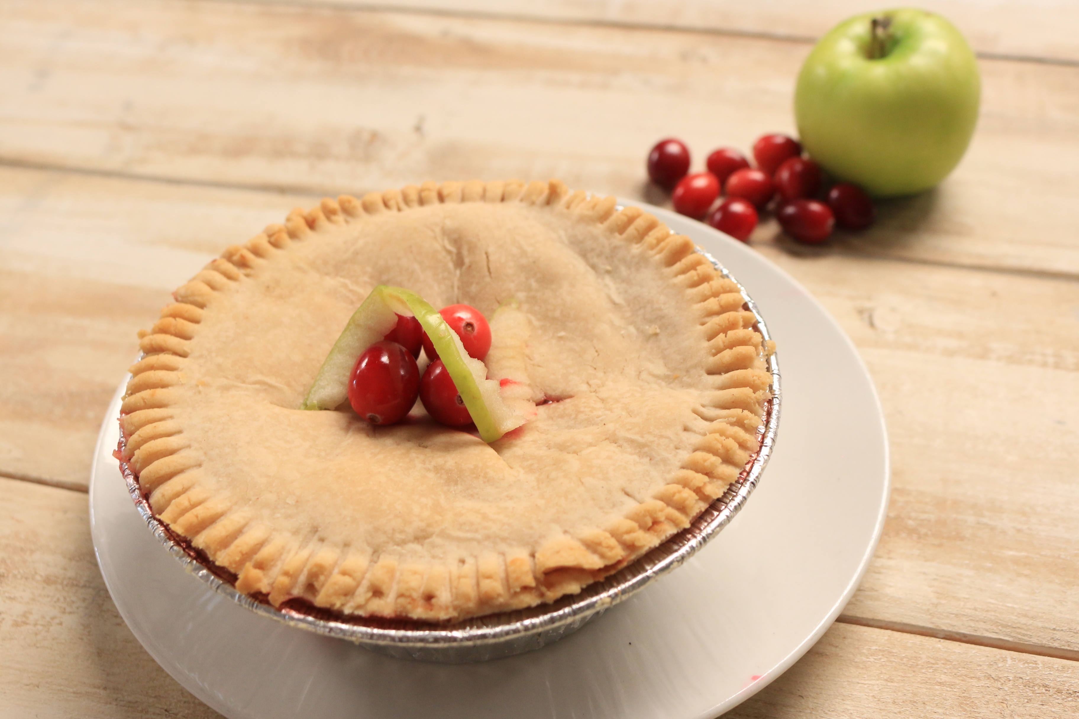 Paleo Grain Free Apple Cranberry Pie