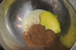 Paleo mint mocha brownie ingredients.