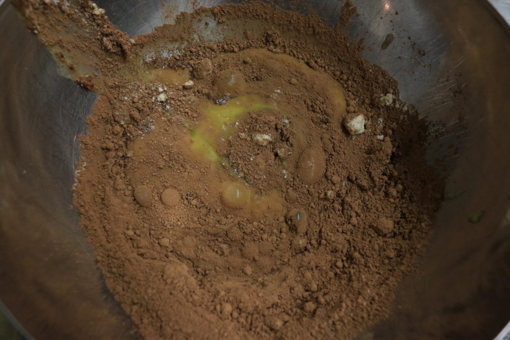 Paleo mint mocha brownie ingredients.