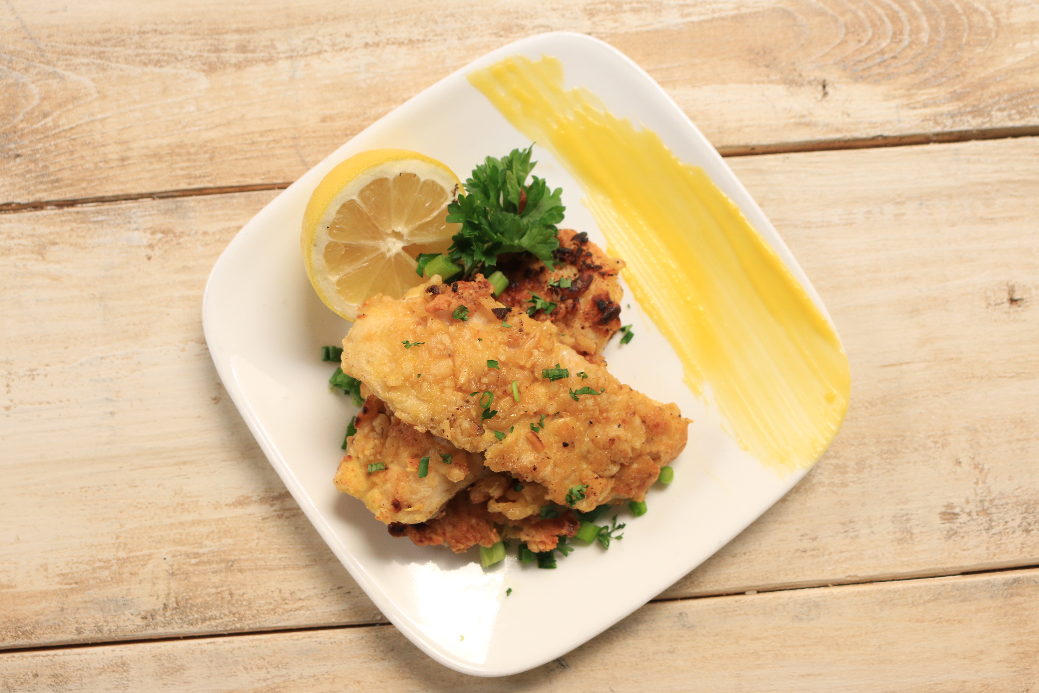 Pine Nut Crusted Snapper with Lemon Hollandaise