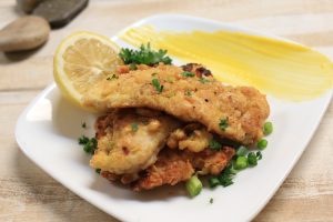 Pine Nut Crusted Gray Snapper with Lemon Hollandaise