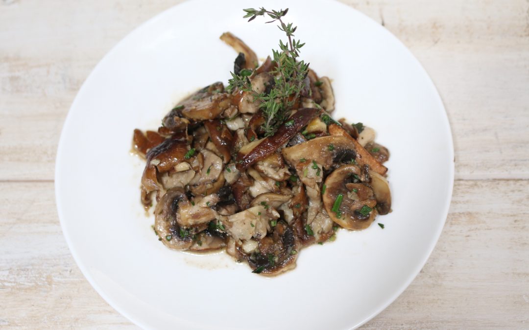 Tasty Garlic and Fresh Herbs Sautéed Mushrooms