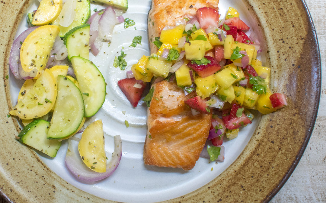 Skillet Seared Salmon with Caribbean Mango Pineapple Salsa (AIP) – POTG Test Kitchen